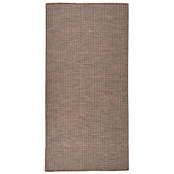 Vidaxl mimo koberec plochý tkaný 100x200 cm hnědý