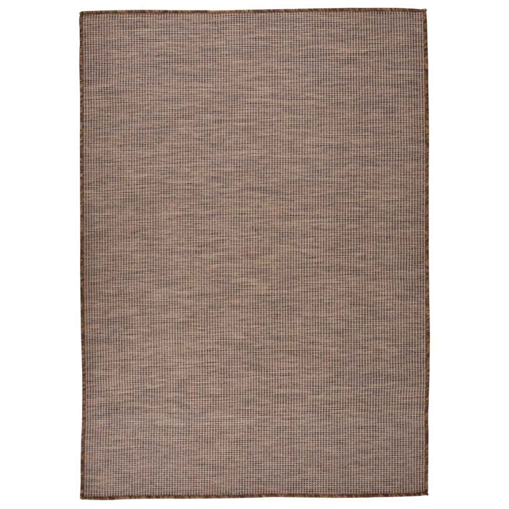 Vidaxl mimo koberec plochý tkaný 140x200 cm hnědý