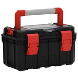 Vidaxl Toolbox 45x28x26.5 cm schwaarz a rout