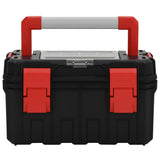 Vidaxl Toolbox 45x28x26.5 cm schwaarz a rout