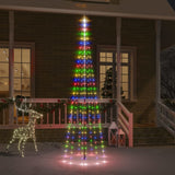 VidaXL Vlaggenmast Christmas tree 310 LEDs multicolored 300 cm
