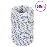 Vidaxl Boot Rope 2 mm 50 m Polypropylen Wäiss