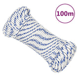 Vidaxl Boot Rope 4 mm 100 m polypropylen bílé