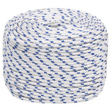 Vidaxl Boot Rope 6 m mm 25 m Polropypylen Wäiss