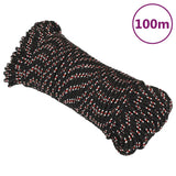 Vidaxl Boot rope 3 mm 100 m polypropylene black