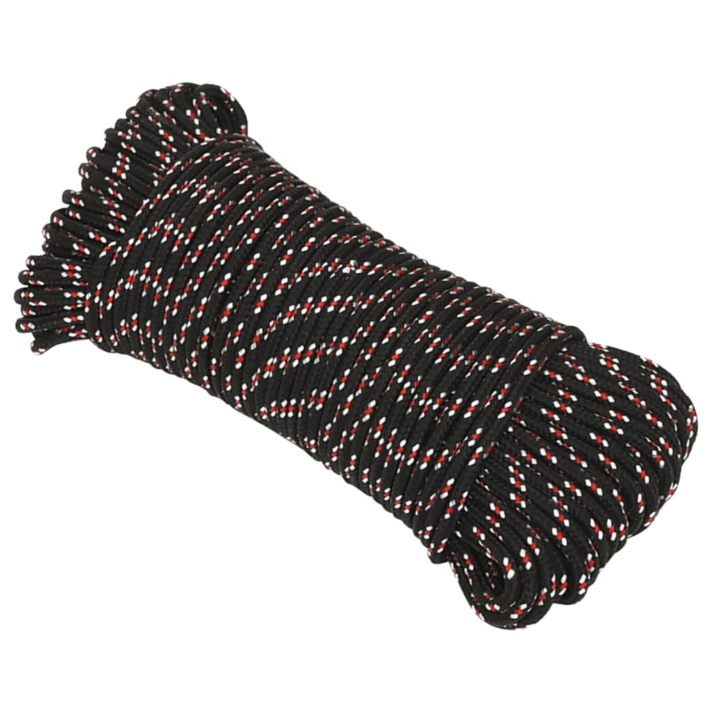 Vidaxl Boot rope 4 mm 25 m polypropylene black