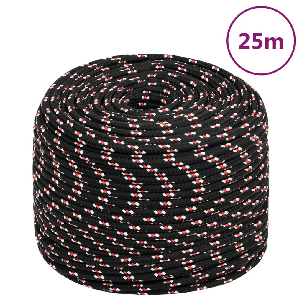 Vidaxl Boot rope 8 mm 25 m polypropylene black