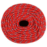 VIDAXL Čolna vrv 8 mm 25 m polipropilen rdeča