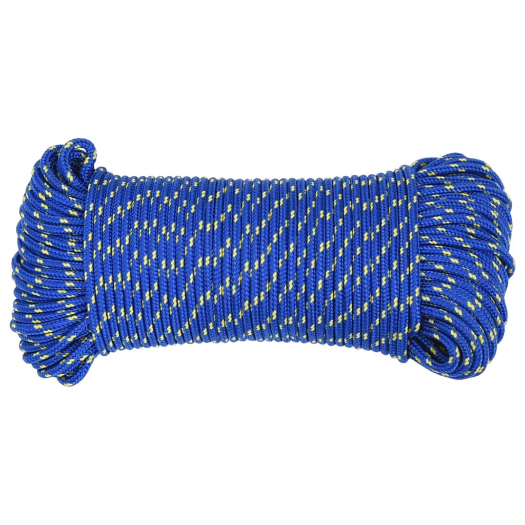 Vidaxl čoln vrv 4 mm 25 m polipropilen modra