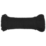 Vidaxl Boot Rope 3 mm 100 m Polroprope schwaarz