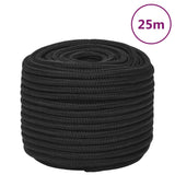 Vidaxl Boat Rope 12 mm 25 m polypropen sort