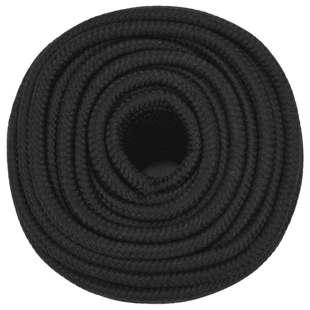 Vidaxl Boat Rope 12 mm 25 m polypropen sort