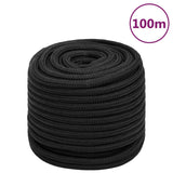 Vidaxl Boot Rope 16 mm 100 m Polroprope schwaarz