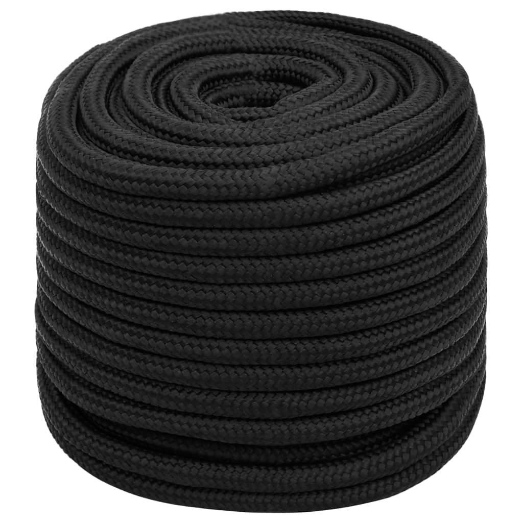 Vidaxl Boot Rope 16 mm 100 m Polroprope schwaarz