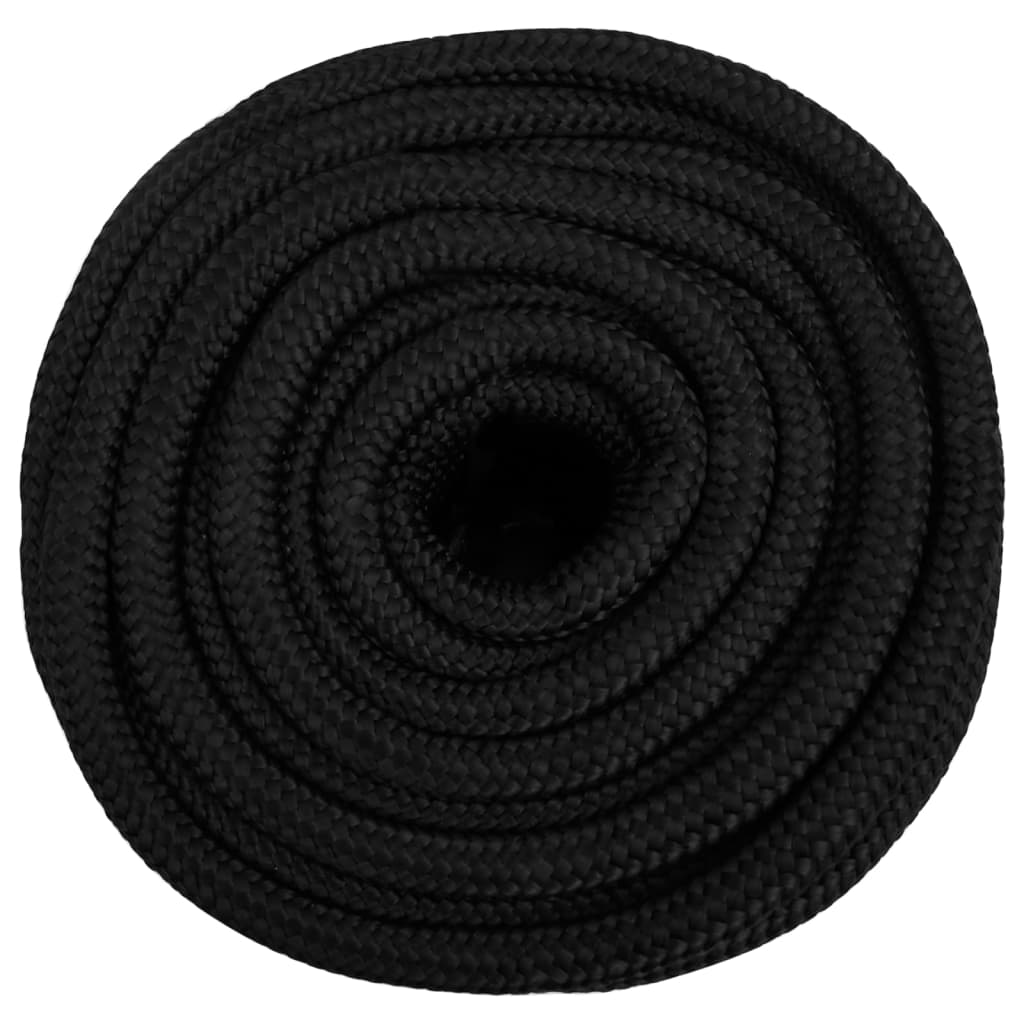 Vidaxl Boot Rope 16 mm 100 m Polroprope schwaarz