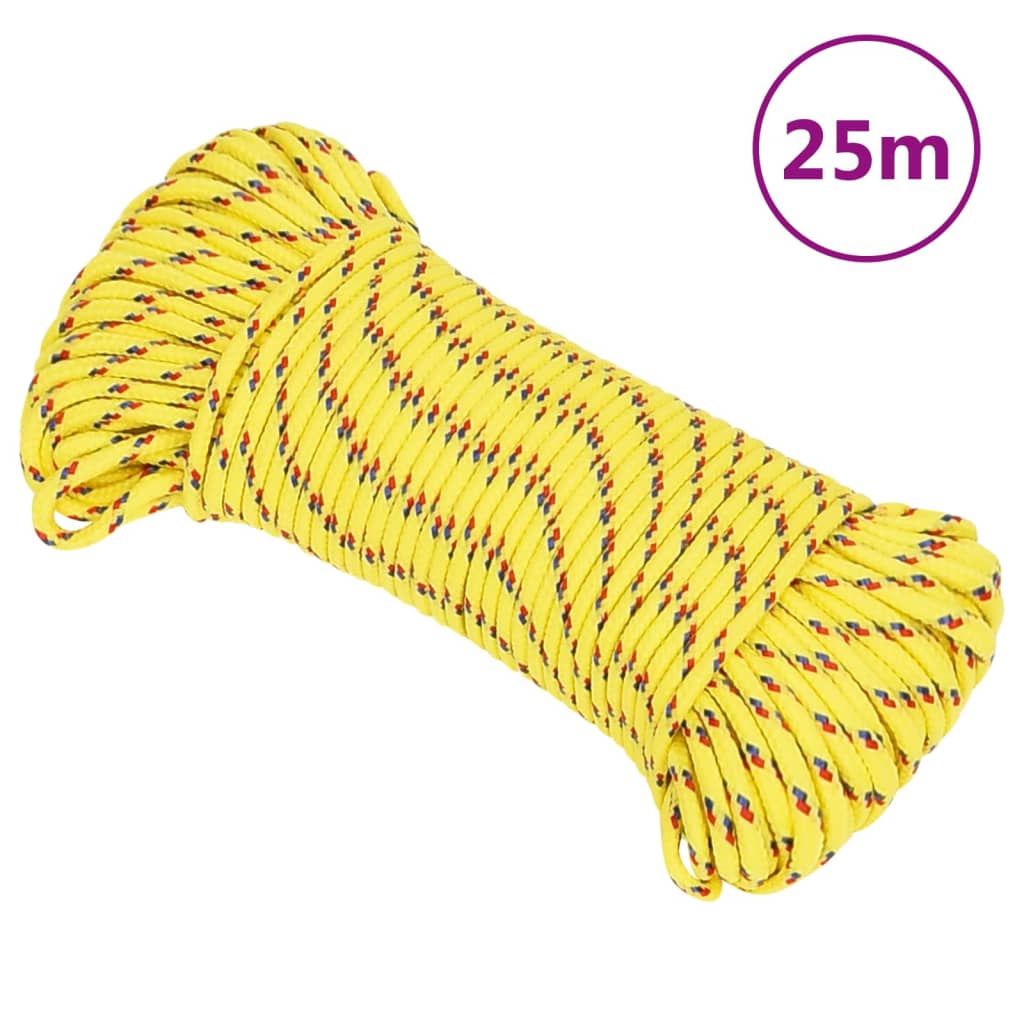 Vidaxl Boot Rope 4 mm 25 m Polypropylen Giel