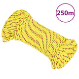 Vidaxl -Bootseil 4 mm 250 m Polypropylengelb