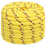 Vidaxl -Bootseil 20 mm 50 m Polypropylengelb