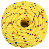 Vidaxl -Bootseil 20 mm 50 m Polypropylengelb