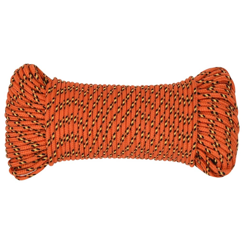Vidaxl Boot Rope 3 mm 50 m Polypropylen orange