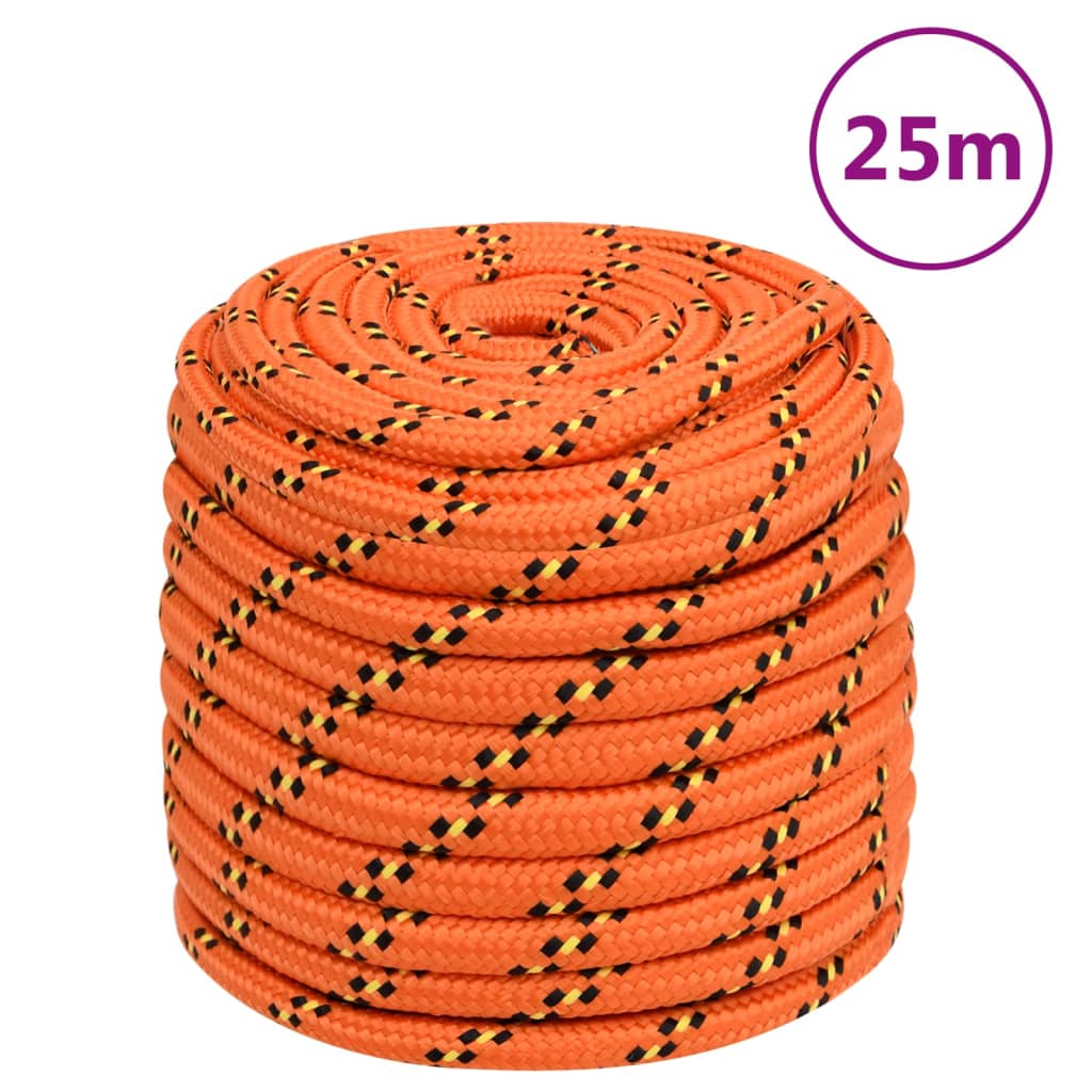 Vidaxl boat rope 16 mm 25 m polypropylene orange