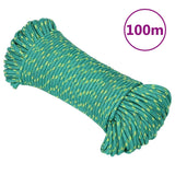 Vidaxl -Bootseil 4 mm 100 m Polypropylengrün