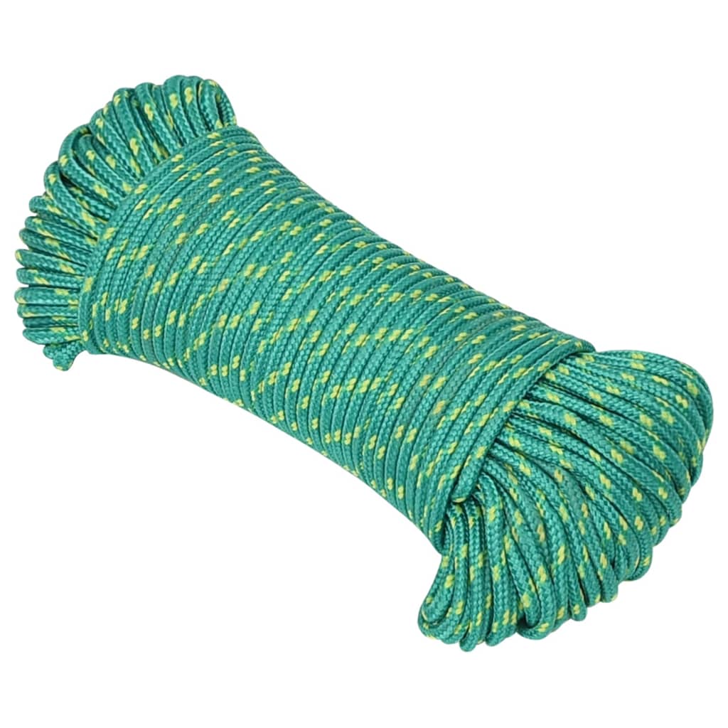 Vidaxl -Bootseil 4 mm 100 m Polypropylengrün