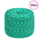 Vidaxl -Bootseil 8 mm 50 m Polypropylengrün