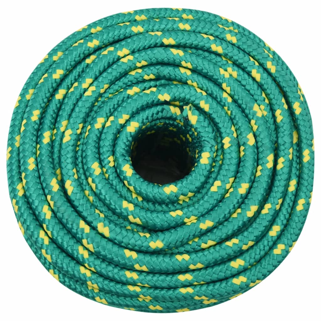 Vidaxl -Bootseil 12 mm 100 m Polypropylengrün