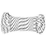 Vidaxl Boot Rope Braved 5 MMX250 m Polyester Wäiss