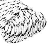 Vidaxl Boot Rope Braved 5 MMX250 m Polyester Wäiss