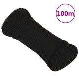 Vidaxl Werkouw 5 mm 100 m polyester black