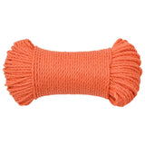 Vidaxl werkouw 6 mm 100 m polipropene oranje