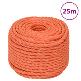Vidaxl werkouw 10 m mm 25 m Polroprope oranje
