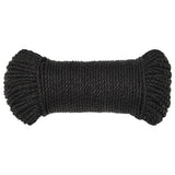 Vidaxl werkouw 8 mm 100 m Polroprope schwaarz