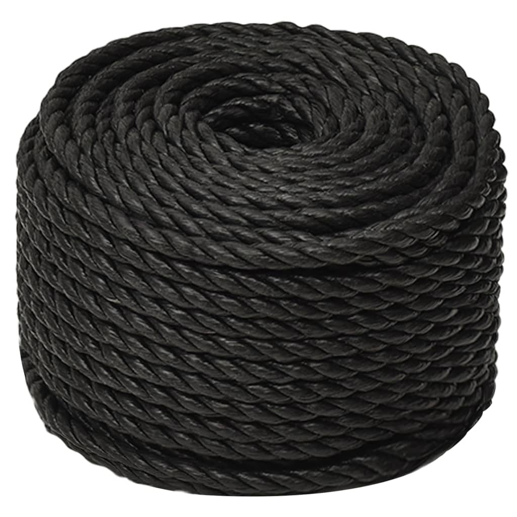 Vidaxl Werkouw 10 mm 50 m Polypropene black