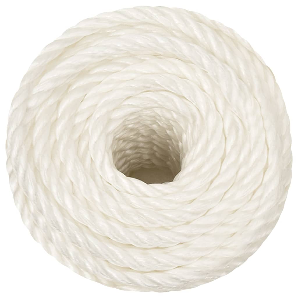 Vidaxl werkouw 14 mm 50 m Polroprope wäiss