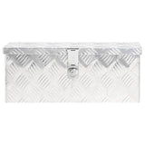Vidaxl Späichere Box 50x15x20.5 cm Aluminiums Sëlwer faarweg