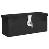 Vidaxl opbevaringsboks 50x15x20,5 cm aluminium sort