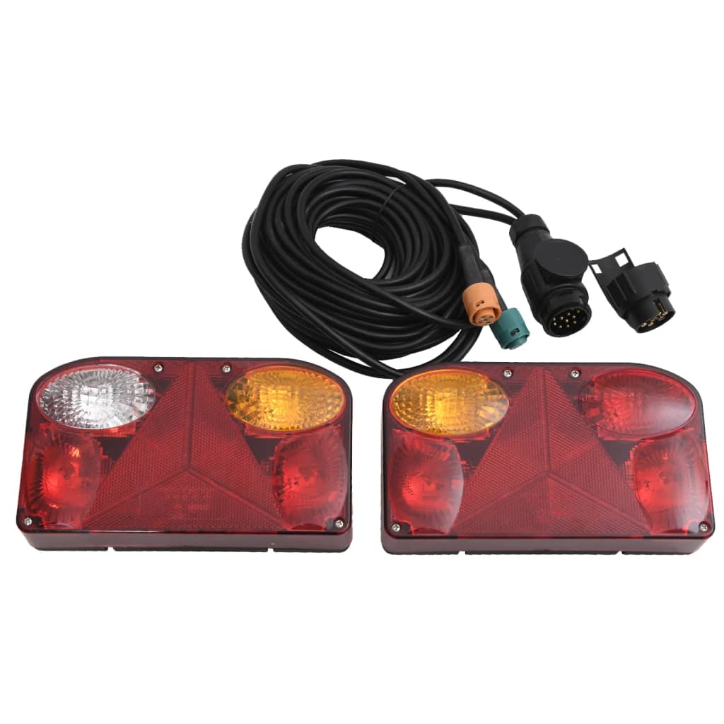 Lampy kibicowe Vidaxl 2 St Classic Gruszka 12 V 23x6x13 cm czerwona