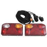Lampy kibicowe Vidaxl 2 St Classic Gruszka 12 V 23x6x13 cm czerwona