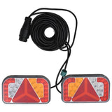 Kobieci Vidaxl 2 ST Lampa LED 12 V 24x5x14.5 cm czerwona