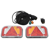 Kobieci Vidaxl 2 ST Lampa LED 12 V 24x5x14.5 cm czerwona