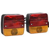 Lampy kibicowe Vidaxl 2 St Classic Gruszka 12 V 10,5x5x9,5 cm czerwona