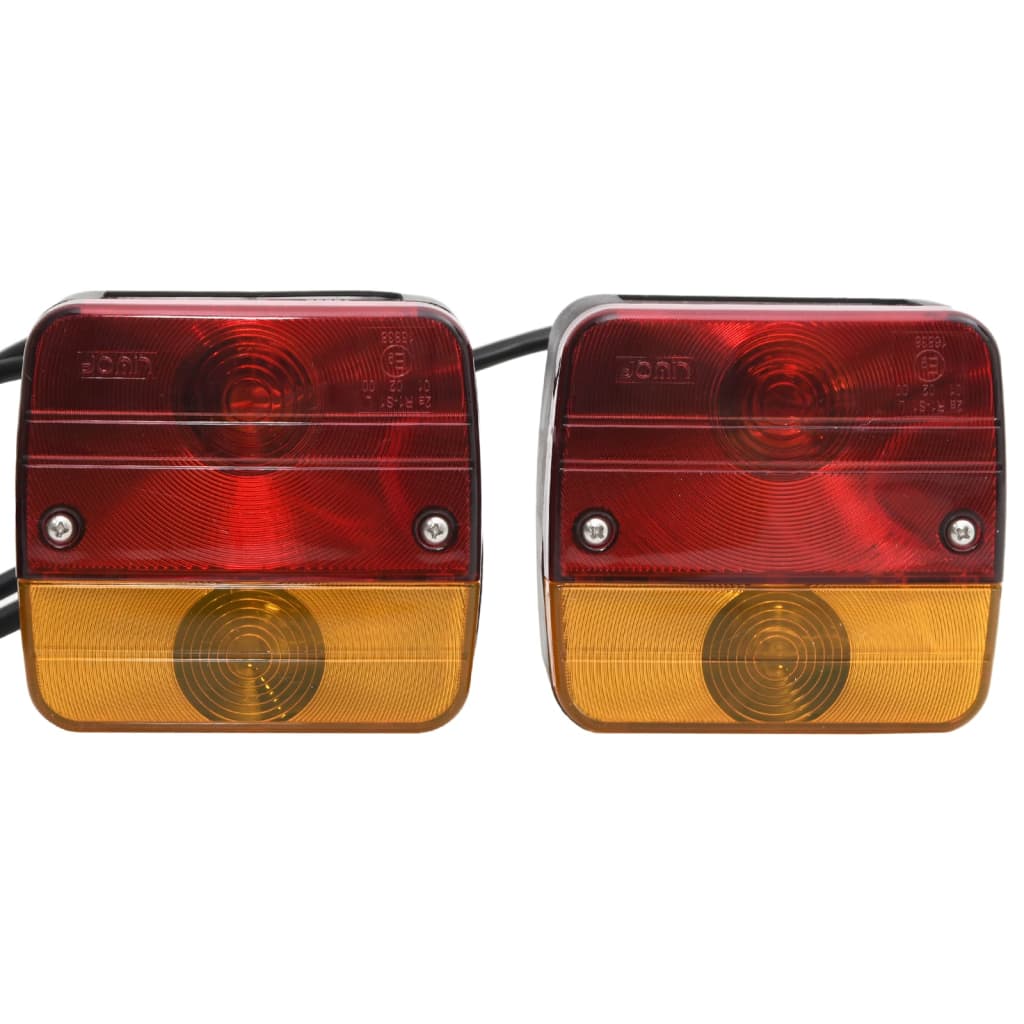 Lampy kibicowe Vidaxl 2 St Classic Gruszka 12 V 10,5x5x9,5 cm czerwona