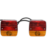 Lampy kibicowe Vidaxl 2 St Classic Pear 12 V 10,5x7.5x10 cm czerwony