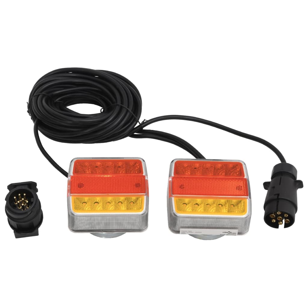 Kobieci Vidaxl 2 ST Lampa LED 12 V 10,5x7,5x10 cm czerwona