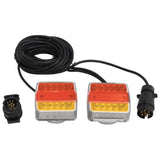 Kobieci Vidaxl 2 ST Lampa LED 12 V 10,5x7,5x10 cm czerwona