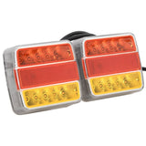 Kobieci Vidaxl 2 ST Lampa LED 12 V 10,5x7,5x10 cm czerwona