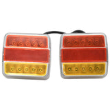 Kobieci Vidaxl 2 ST Lampa LED 12 V 10,5x7,5x10 cm czerwona